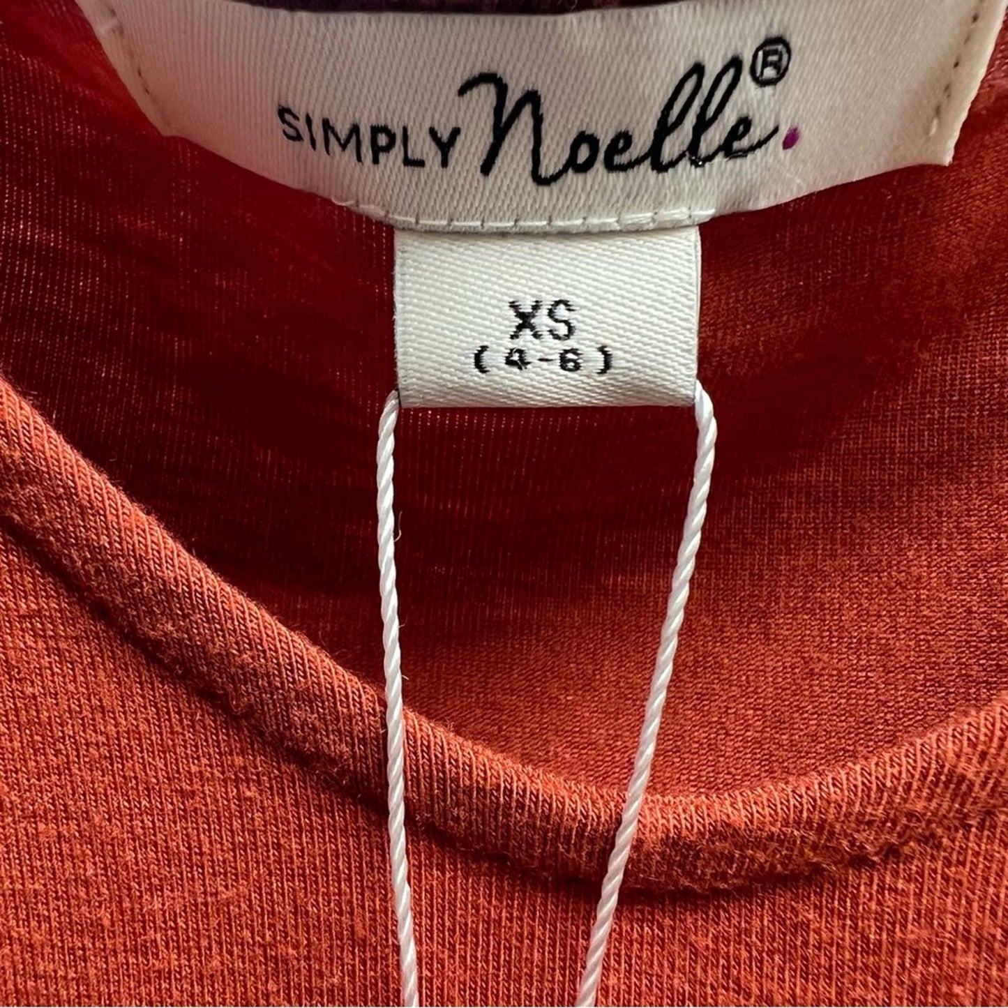 🆕 Simply Noelle Everyday Basic Knit Dress orange SZ XS