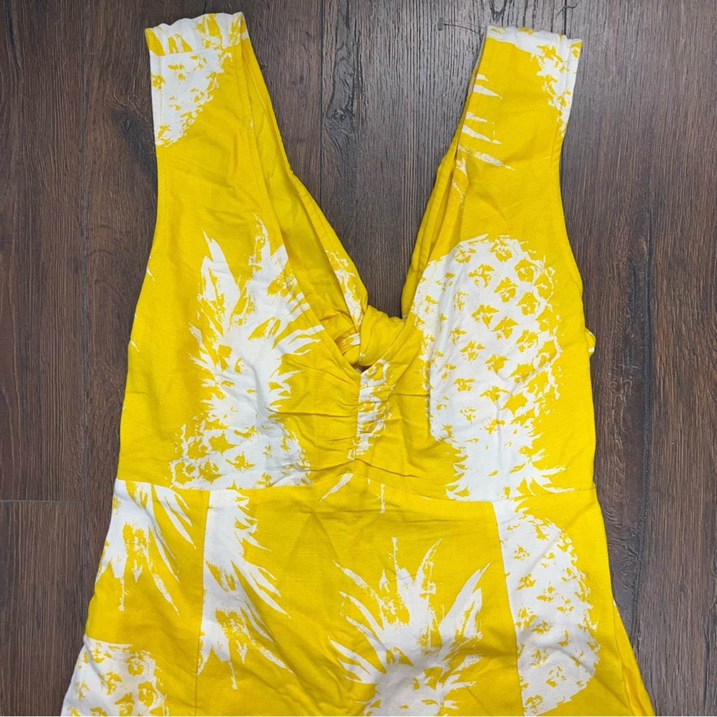 Maeve by anthropologie midi pineapple dress SZ 16