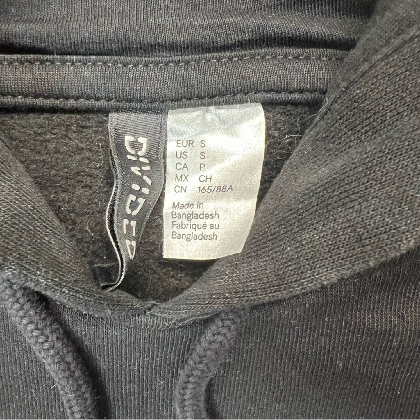 Divided black oversized NASA hoodie SZ SM