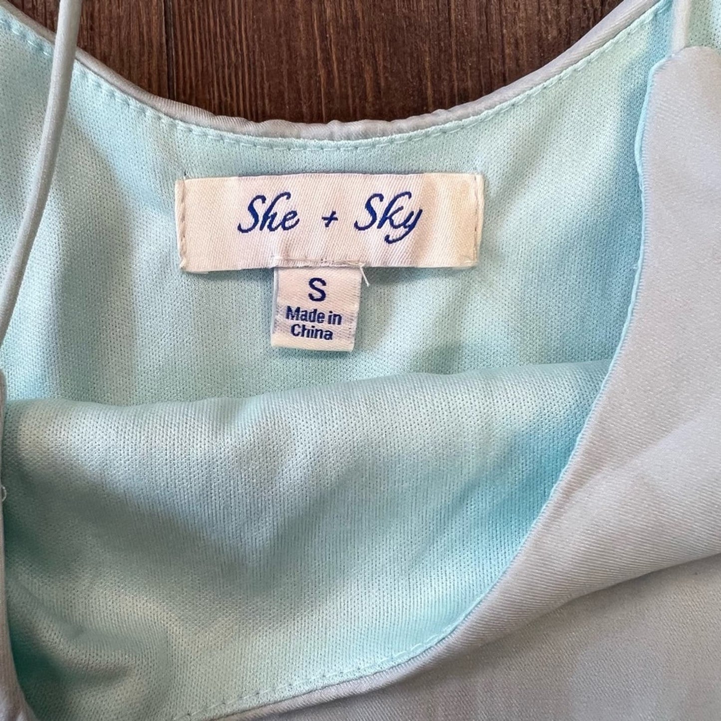 She + Sky blue romper SZ SM
