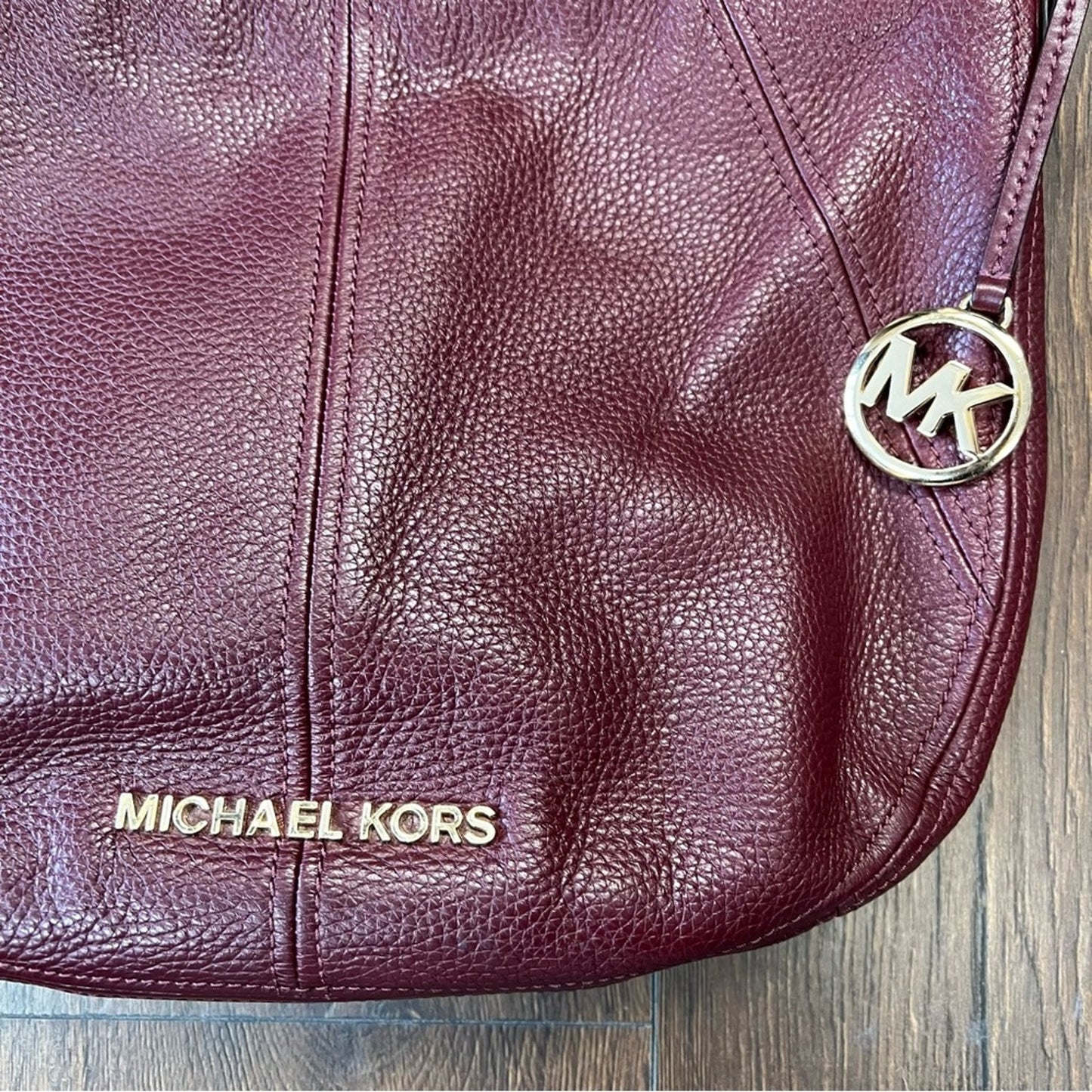 Michael Kors medium Bedford shoulder bag in wine