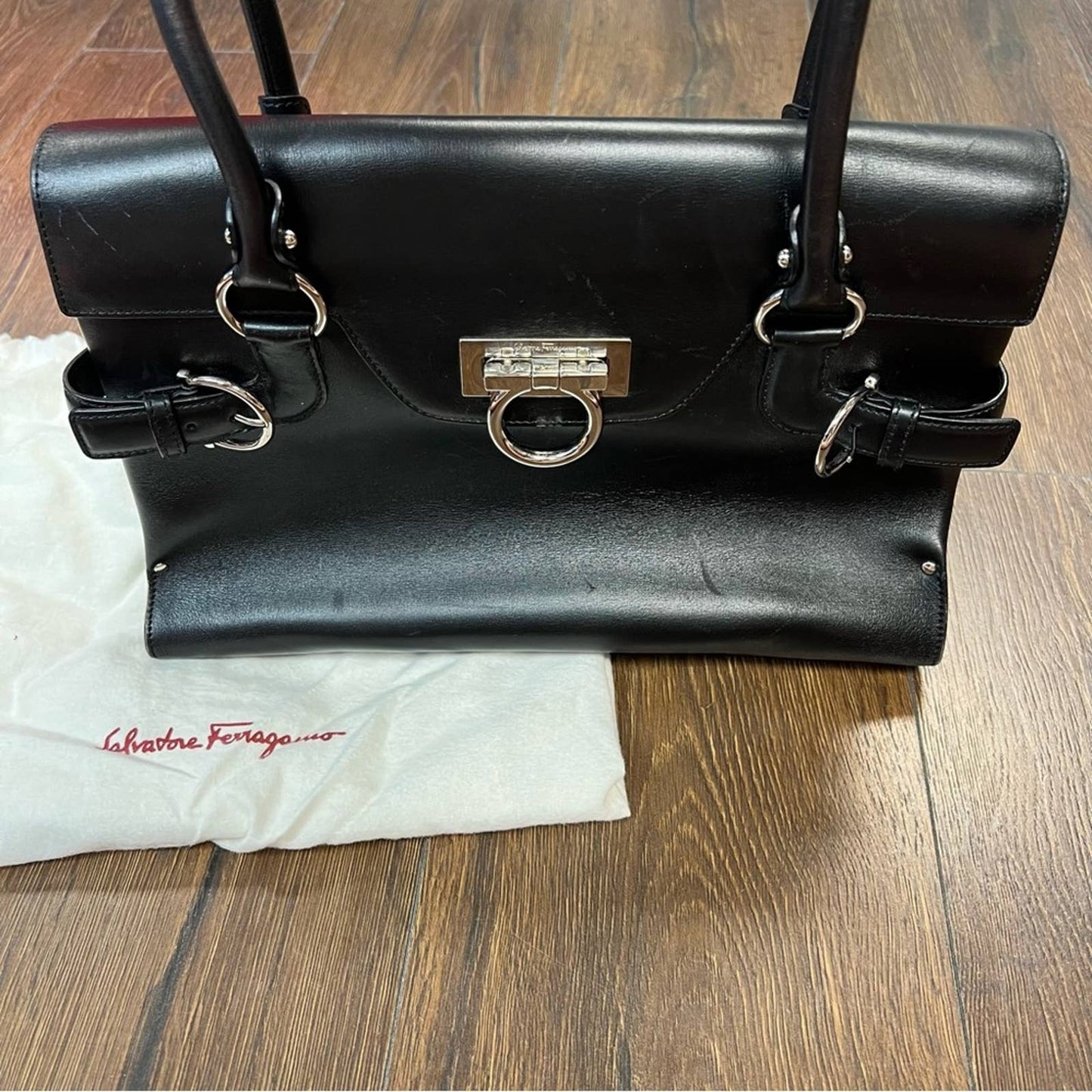 Salvatore Ferregamo Nappa leather Virna handbag
