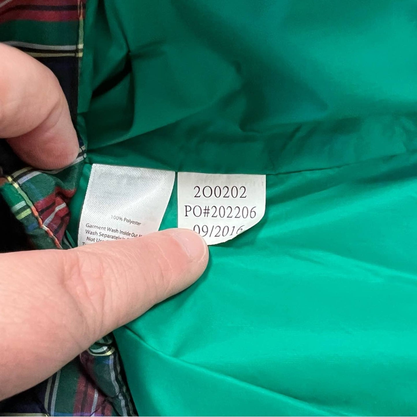 Vineyard Vines Tartan Plaid Puffer Vest SZ MED