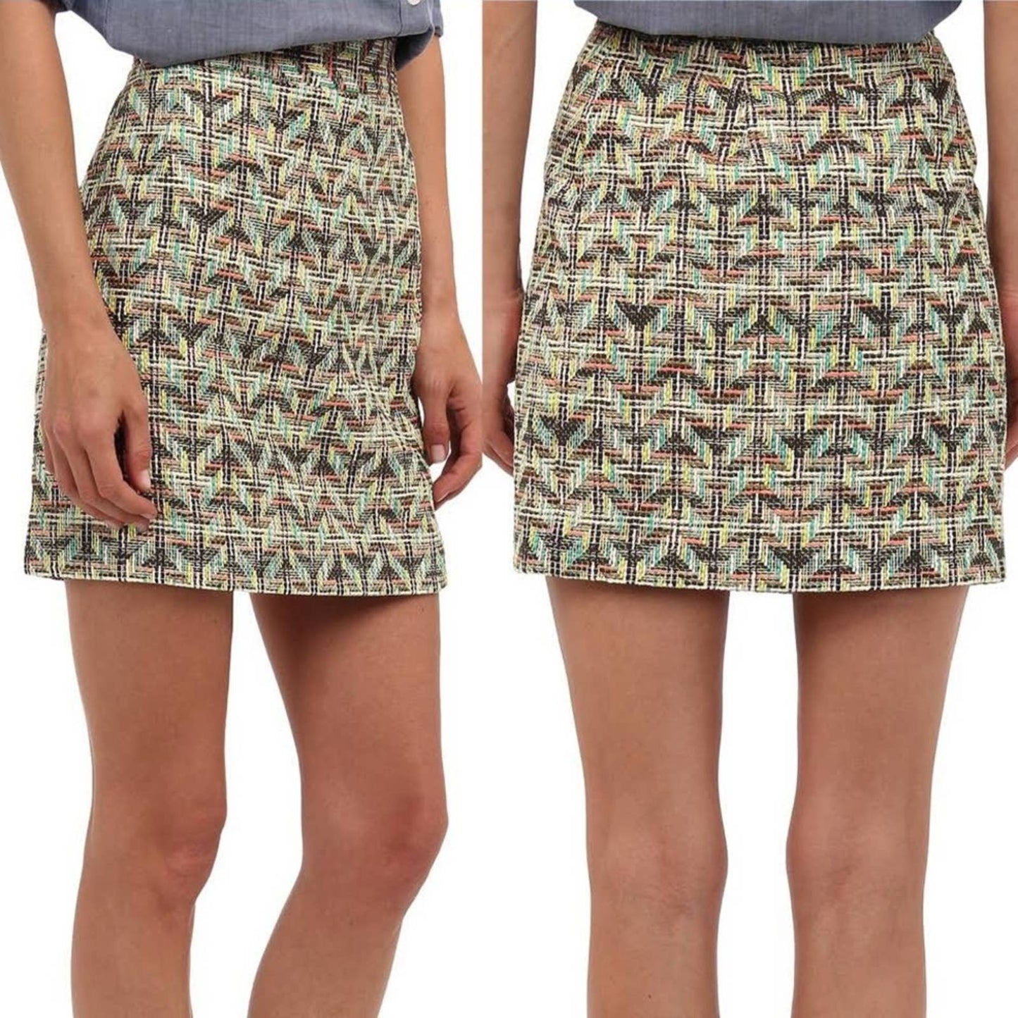 Kate Spade summer tweed Harper Skirt SZ 12