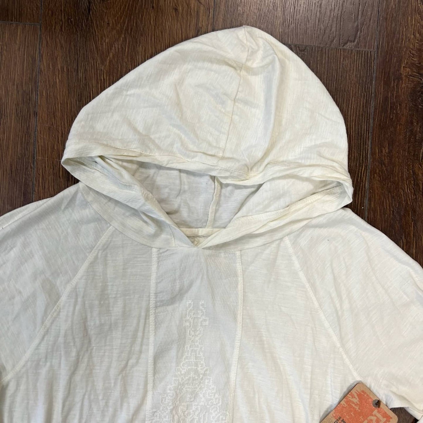 🆕 Ruff Hewn ivory long sleeve hooded shirt SZ SM