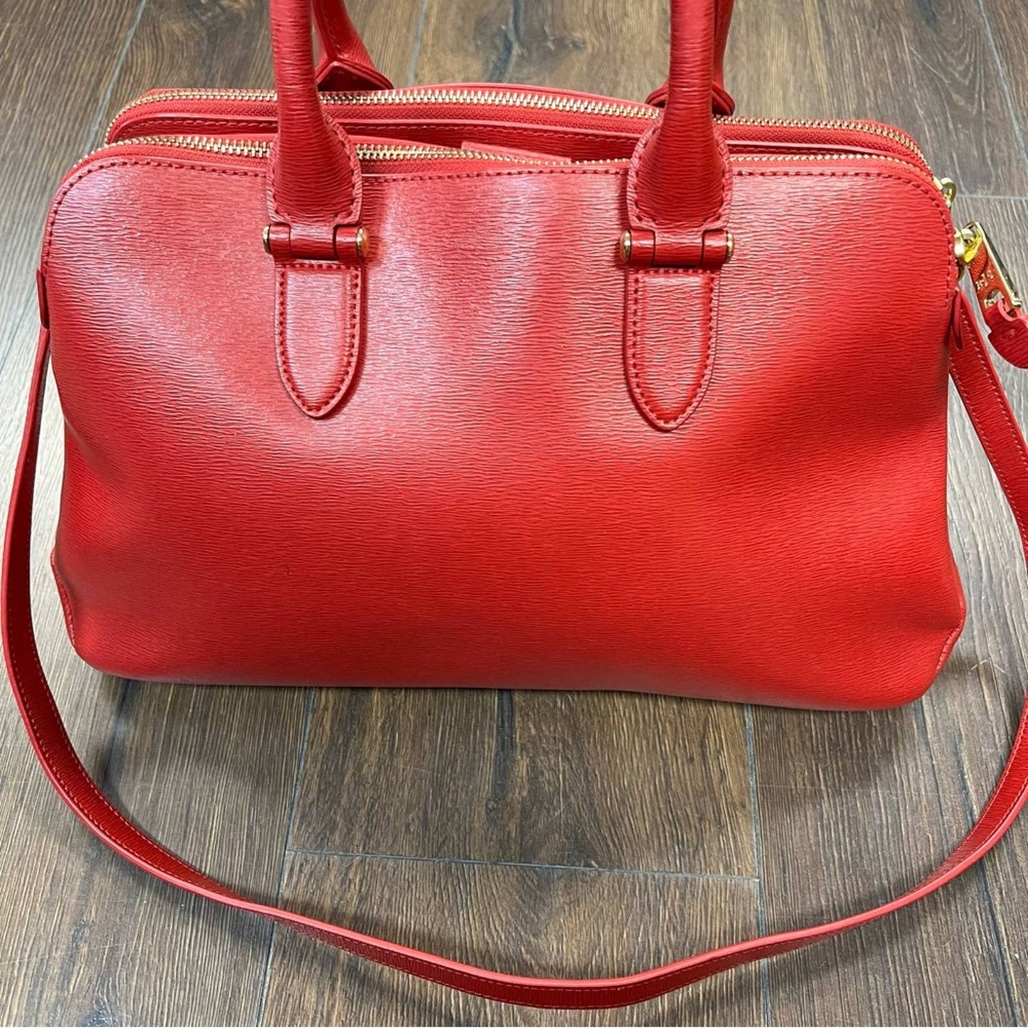 Ralph Lauren Newberry red satchel