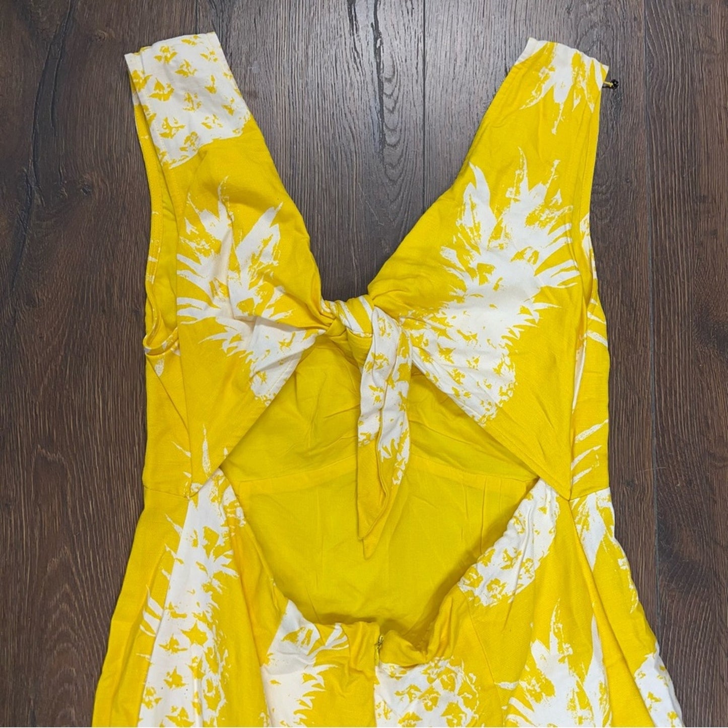 Maeve by anthropologie midi pineapple dress SZ 16