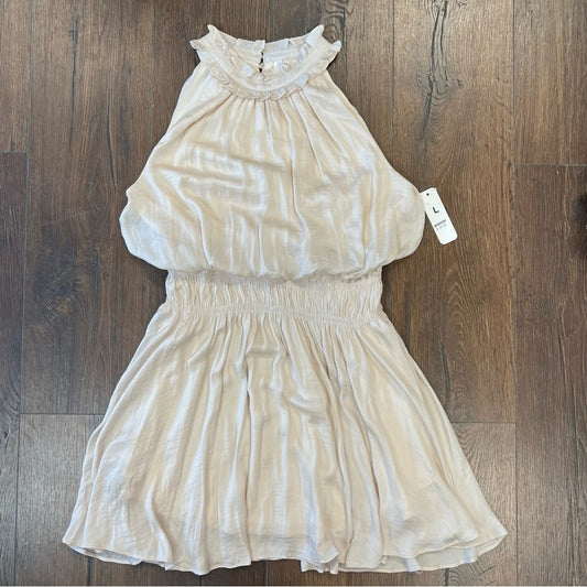 🆕 Glam los angeles boutique champagne dress SZ LG