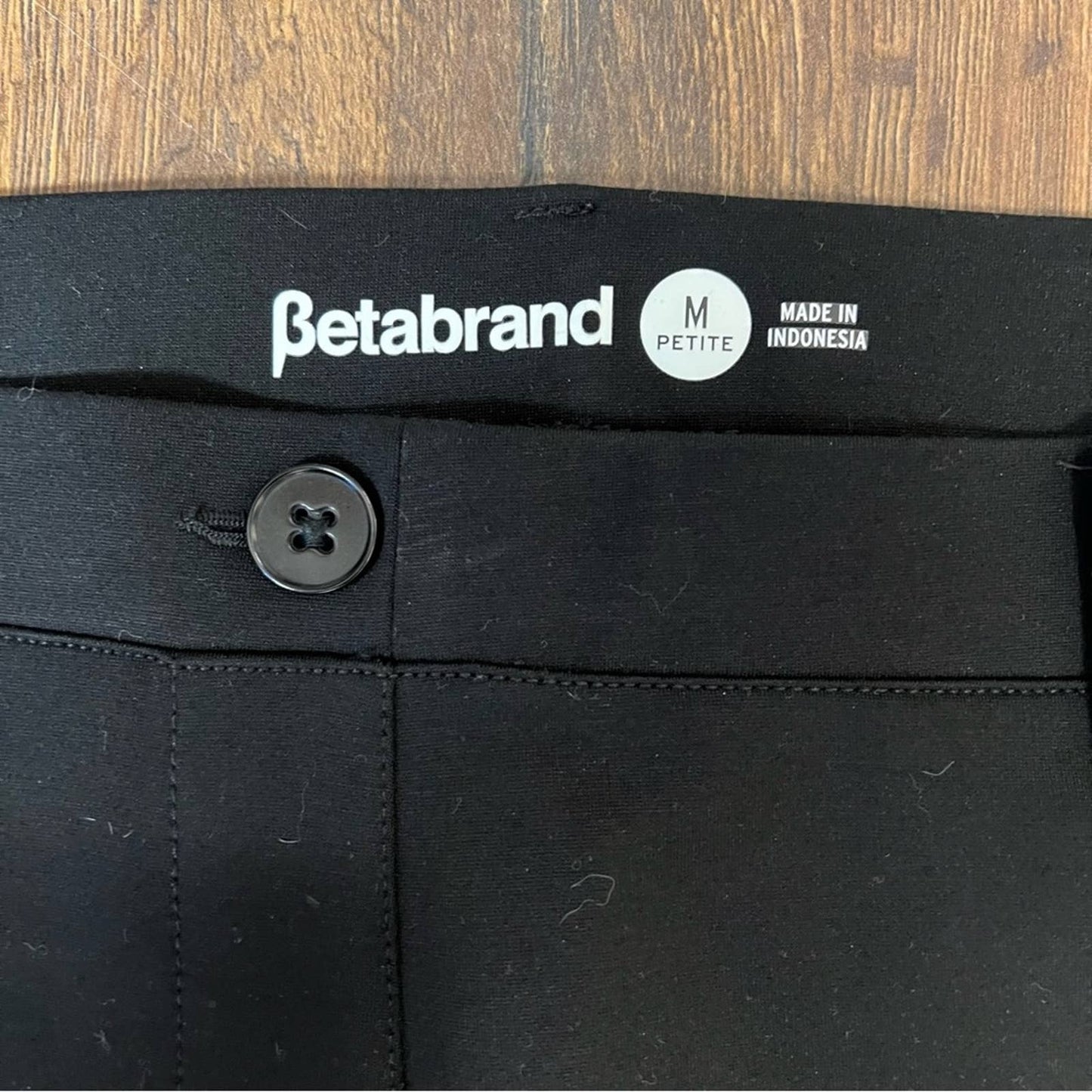 Betabrand Classic Dress Pant Yoga Pants | Straight SZ MED/PET