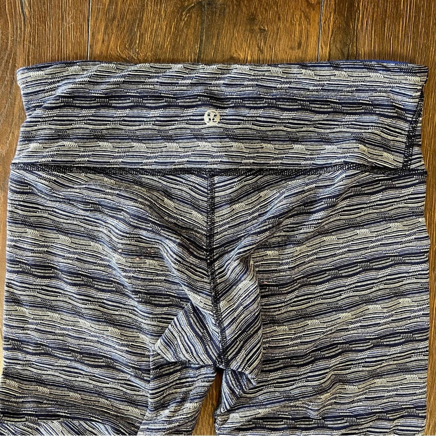 Lululemon Wunder Under Pant III Space Dye Twist Sapphire Blue Multi SZ 6