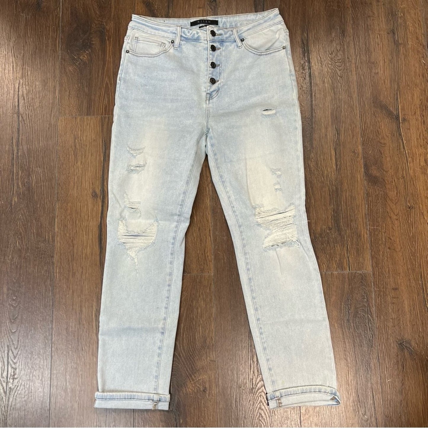 Risen Bottoms Aria Button Fly Skinny Jean SZ 13/31