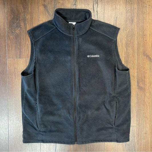 Men’s Columbia zip up fleece vest SZ XXL