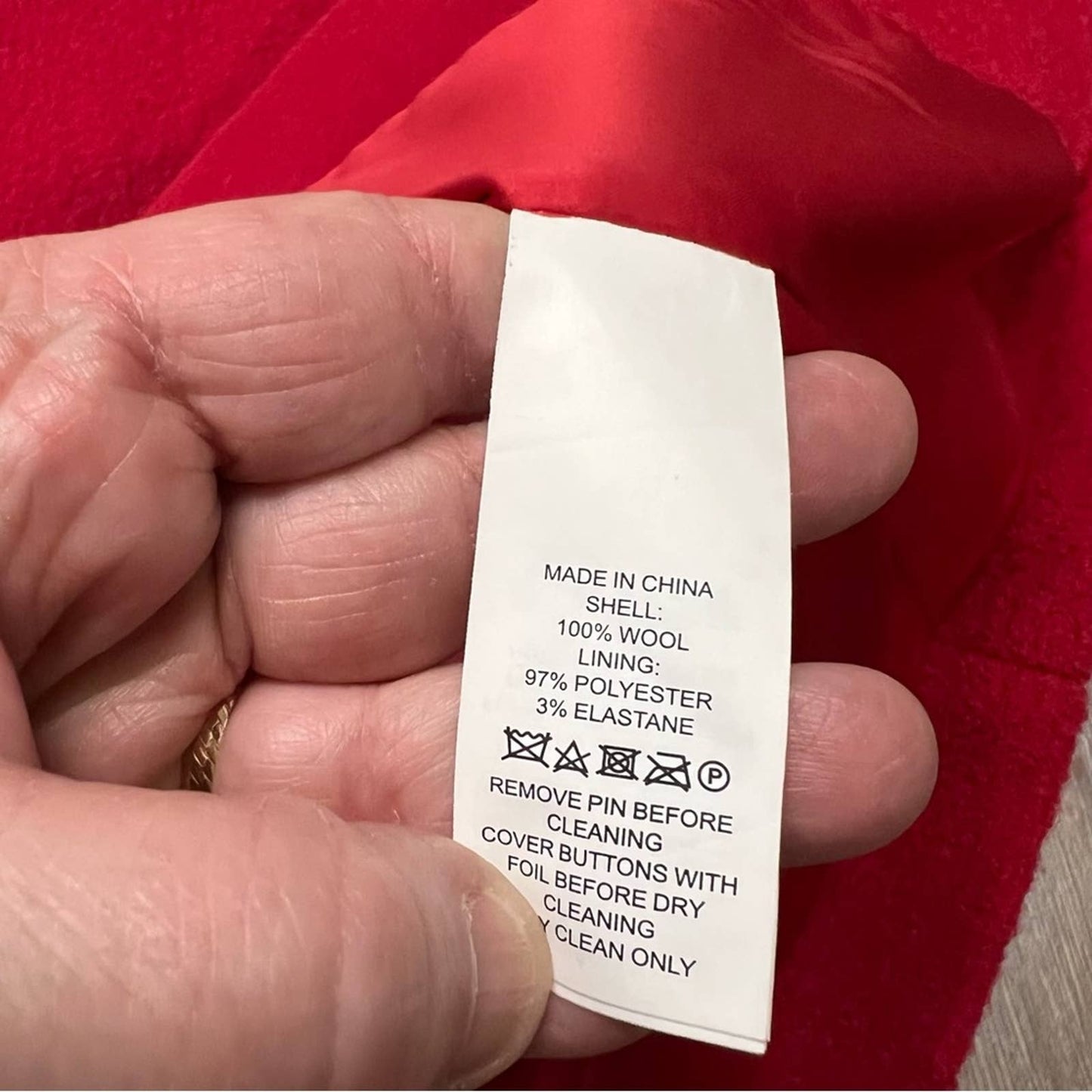 Kate spade ooh la la red Wool boucle poppy dress coat, fashion week 2017 SZ 4