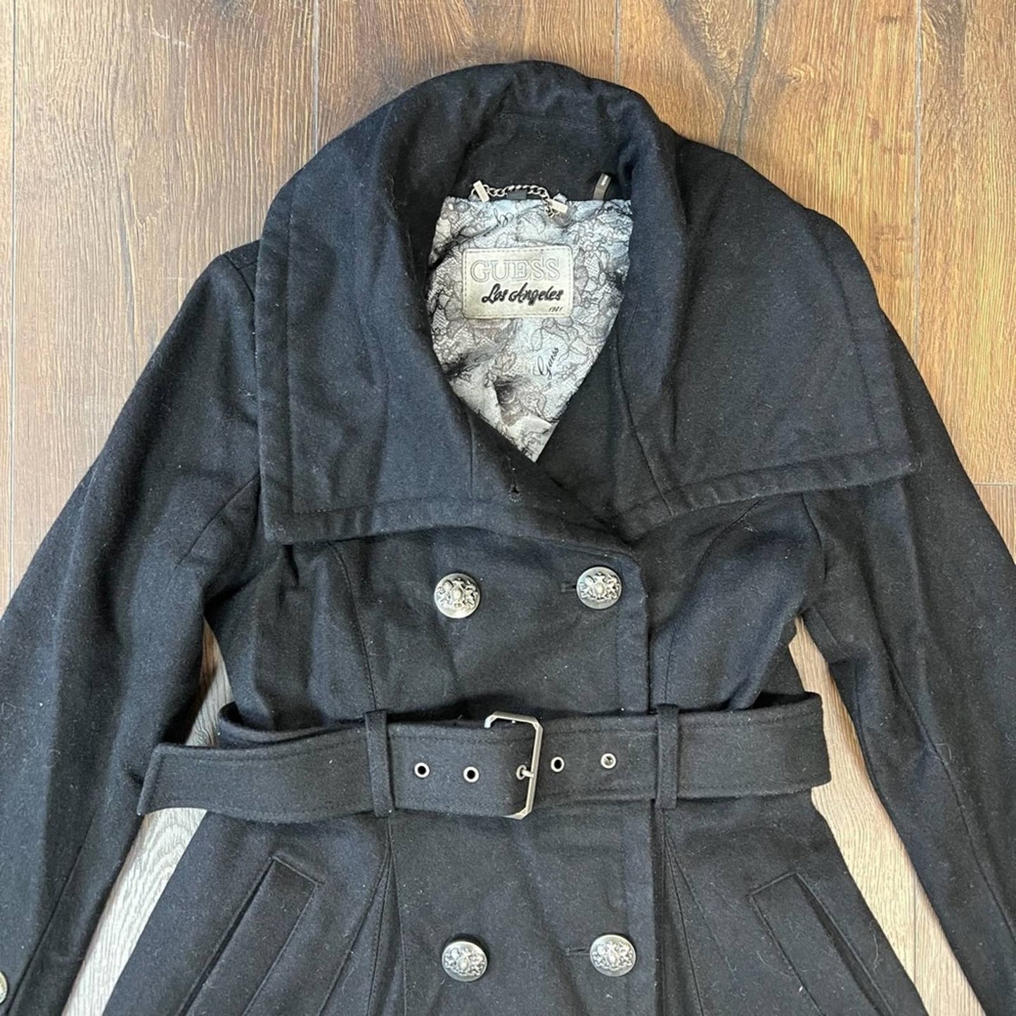 Guess belted peacoat SZ SM