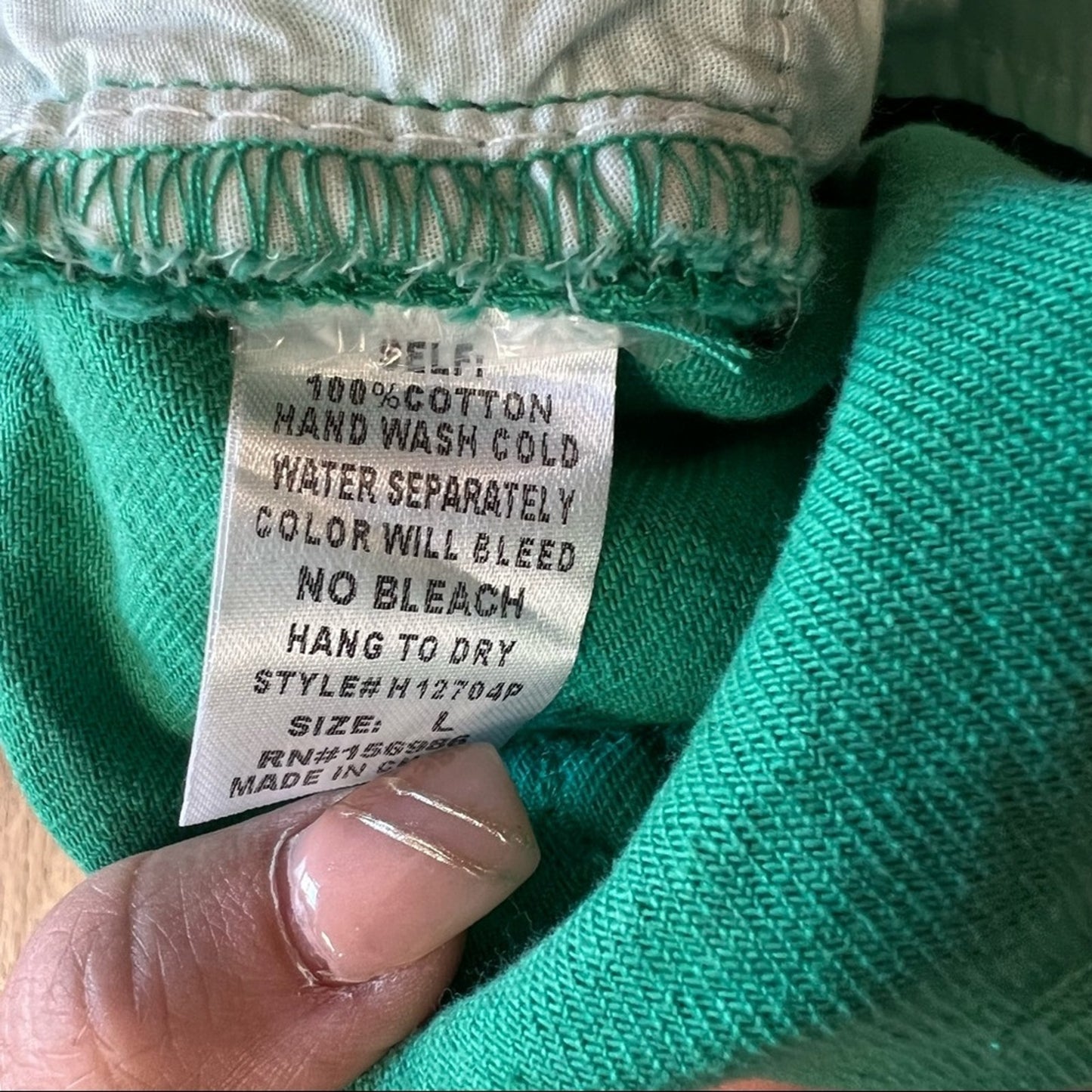 NWT Idem Ditto SPRING GREEN DENIM SHORTS SZ LG