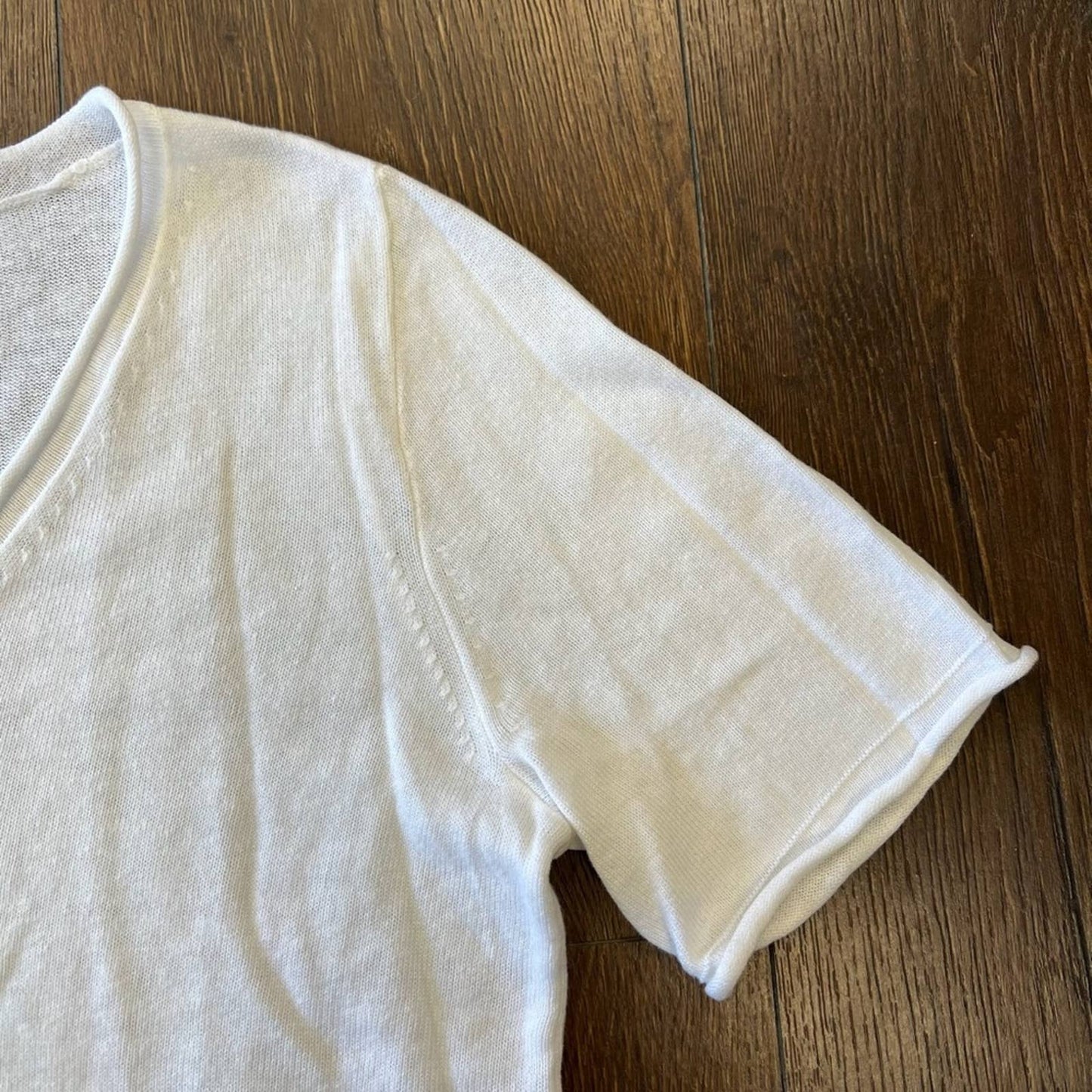 🆕 J.Crew linen blend White sweater SZ XS