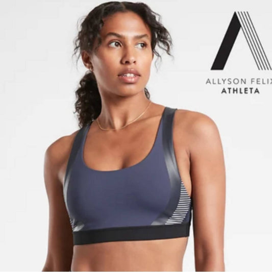 🆕 Allyson Felix x Athleta Sports Bra ultimate legend bra D-DD SZ SM