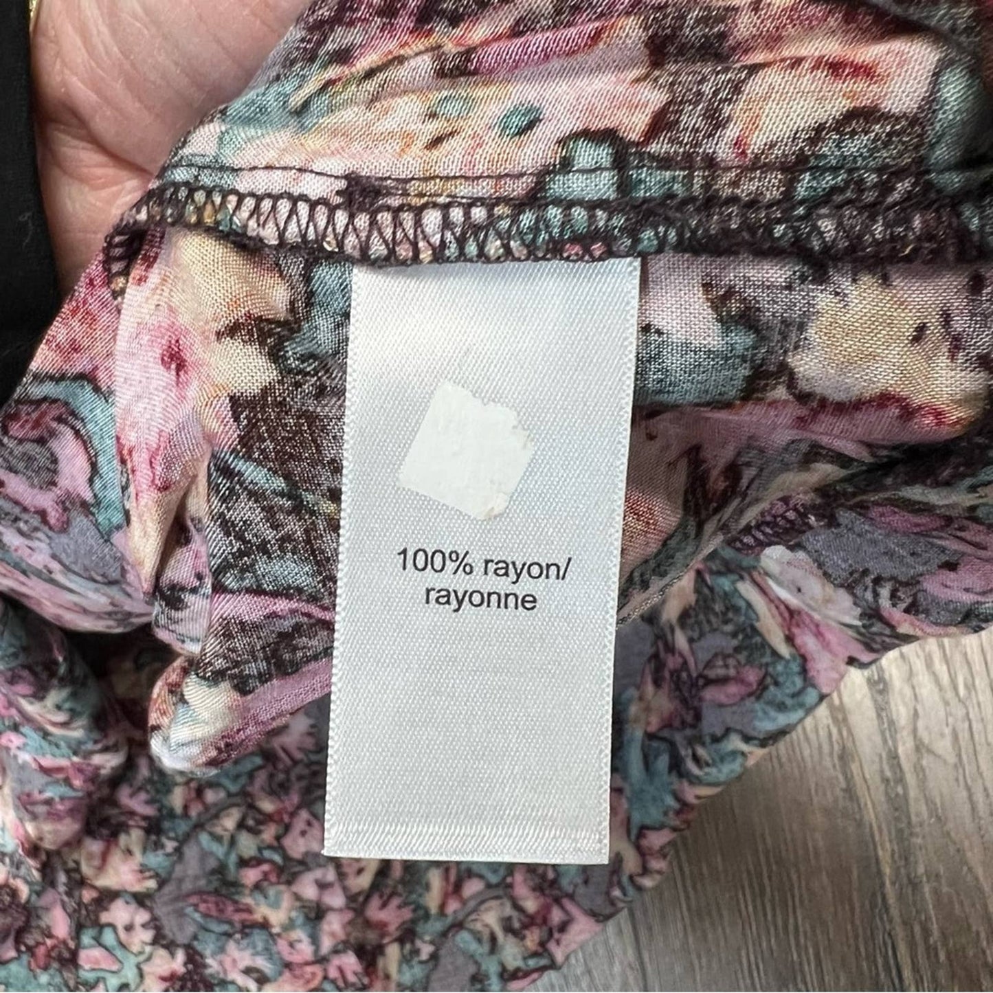 Maurices Floral Smocked Tunic Blouse SZ 0X