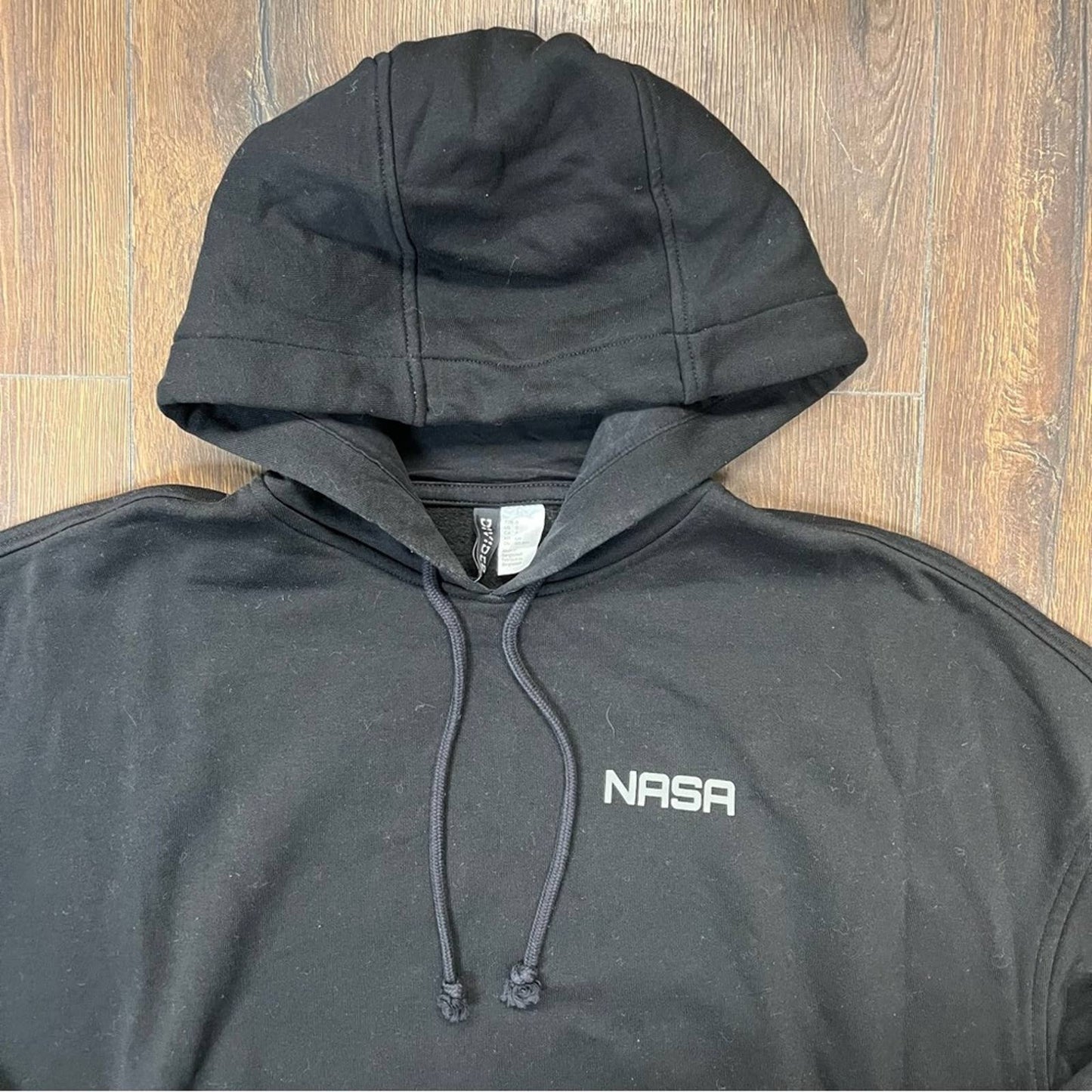 Divided black oversized NASA hoodie SZ SM