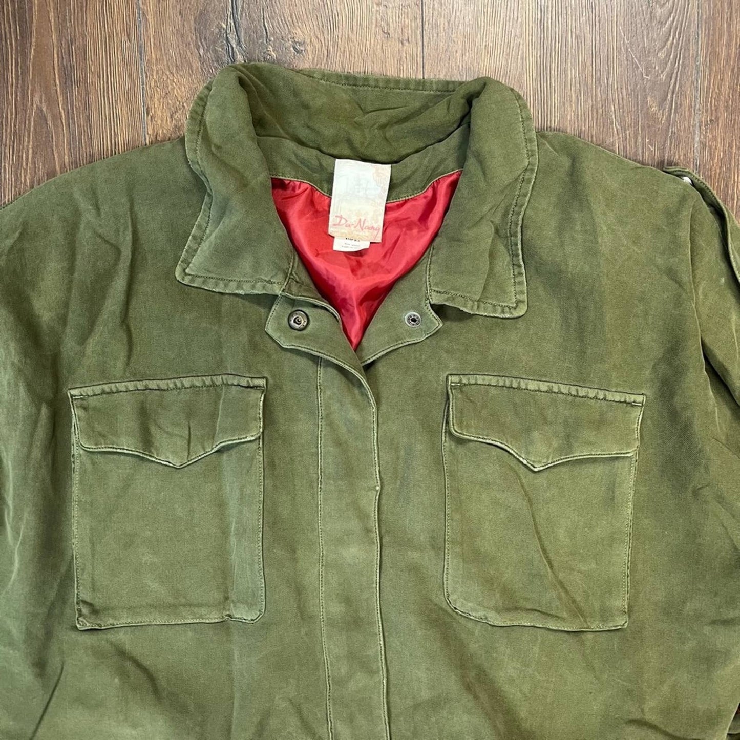 Da-Nang silk cropped jacket with elastic waist SZ LG