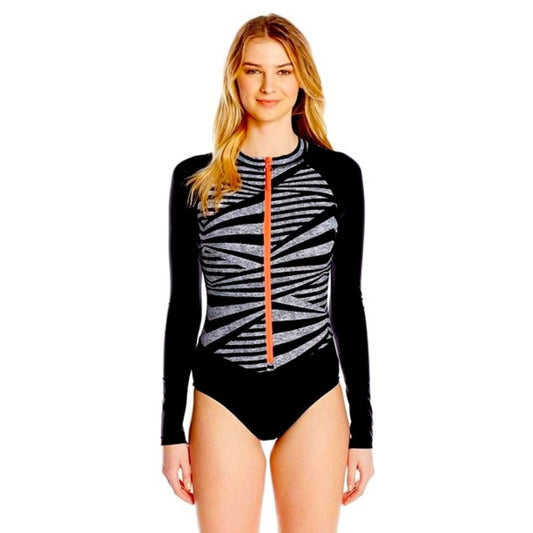 NWT speedo granatina one piece long sleeve swimsuit SZ LG