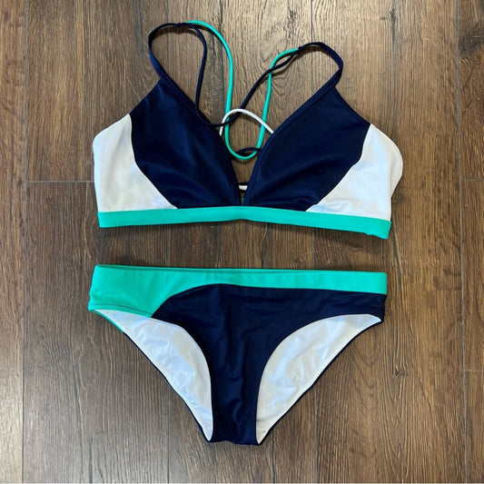 Athleta Freestyle Colorblock Bikini SZ SM/LG