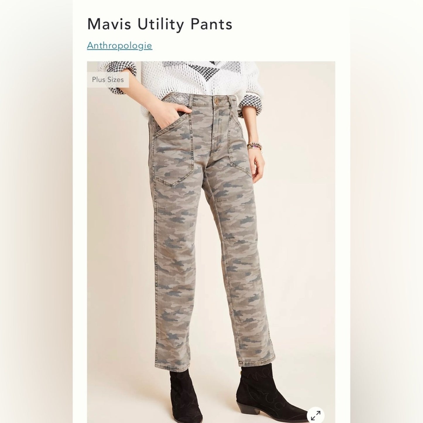 🆕Anthropologie Mavis Utility Pants SZ 30/10