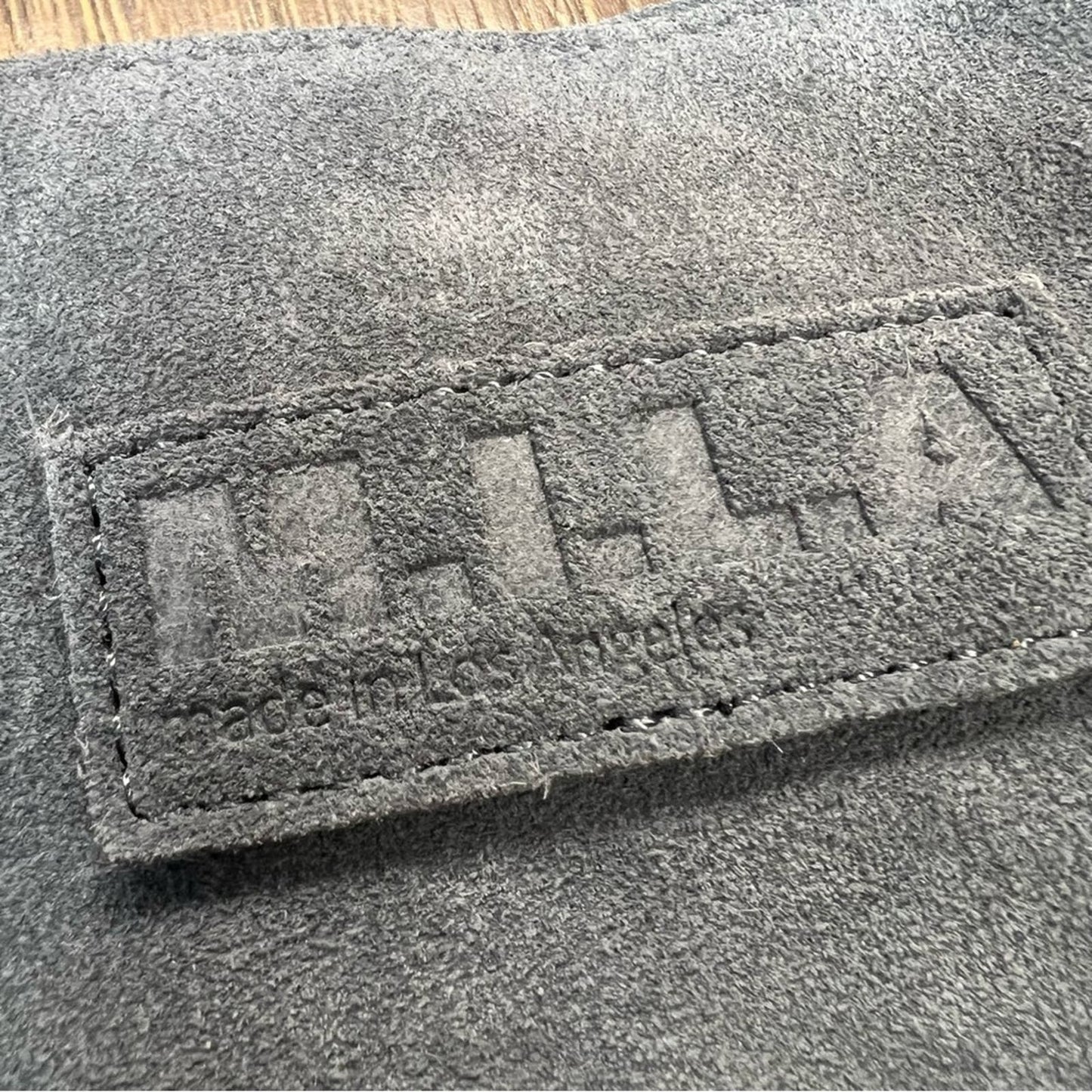 M.I.L.A. made in Los Angeles - gray Suede Tote w/ Tassel
