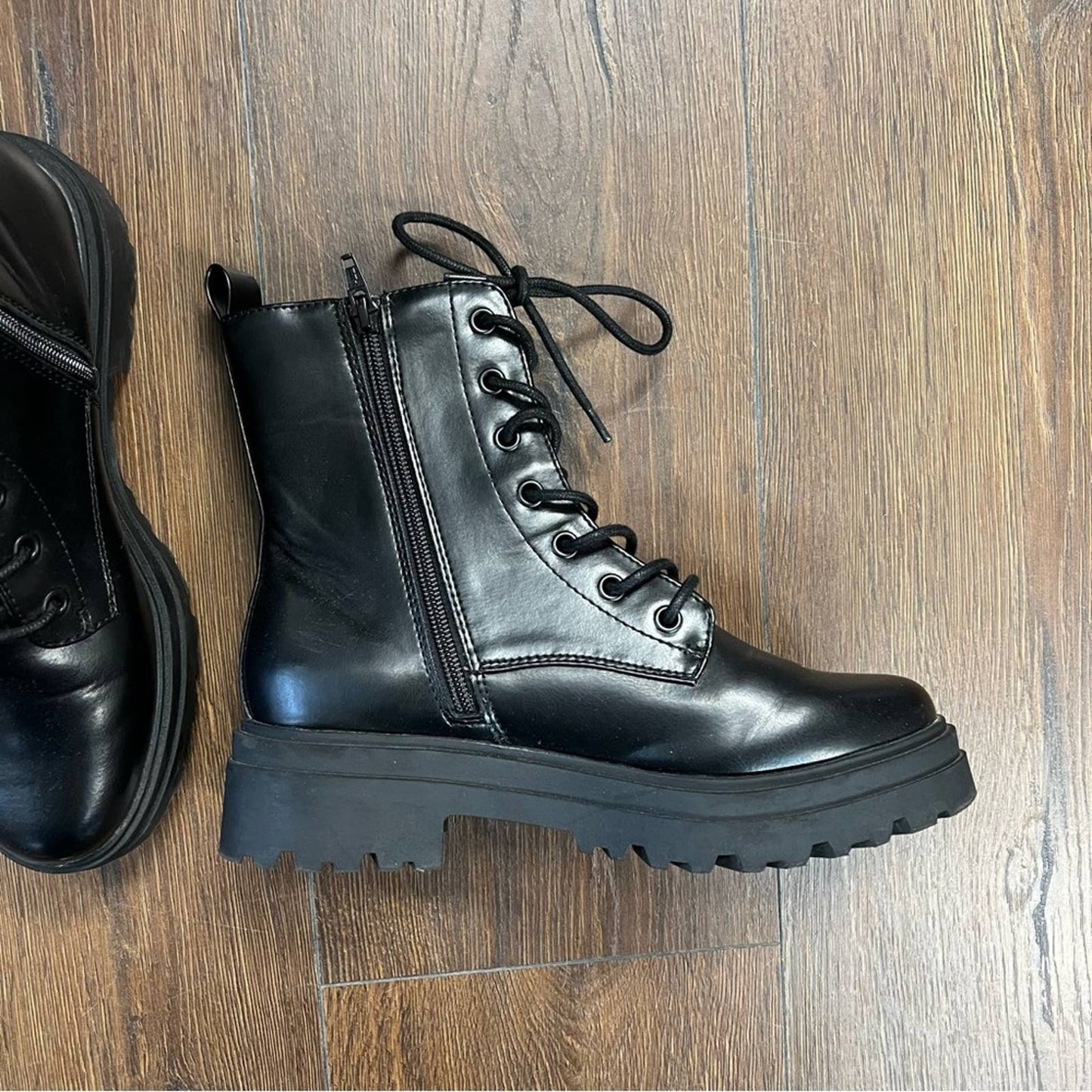 🆕 A New Day black combat boots SZ 6.5