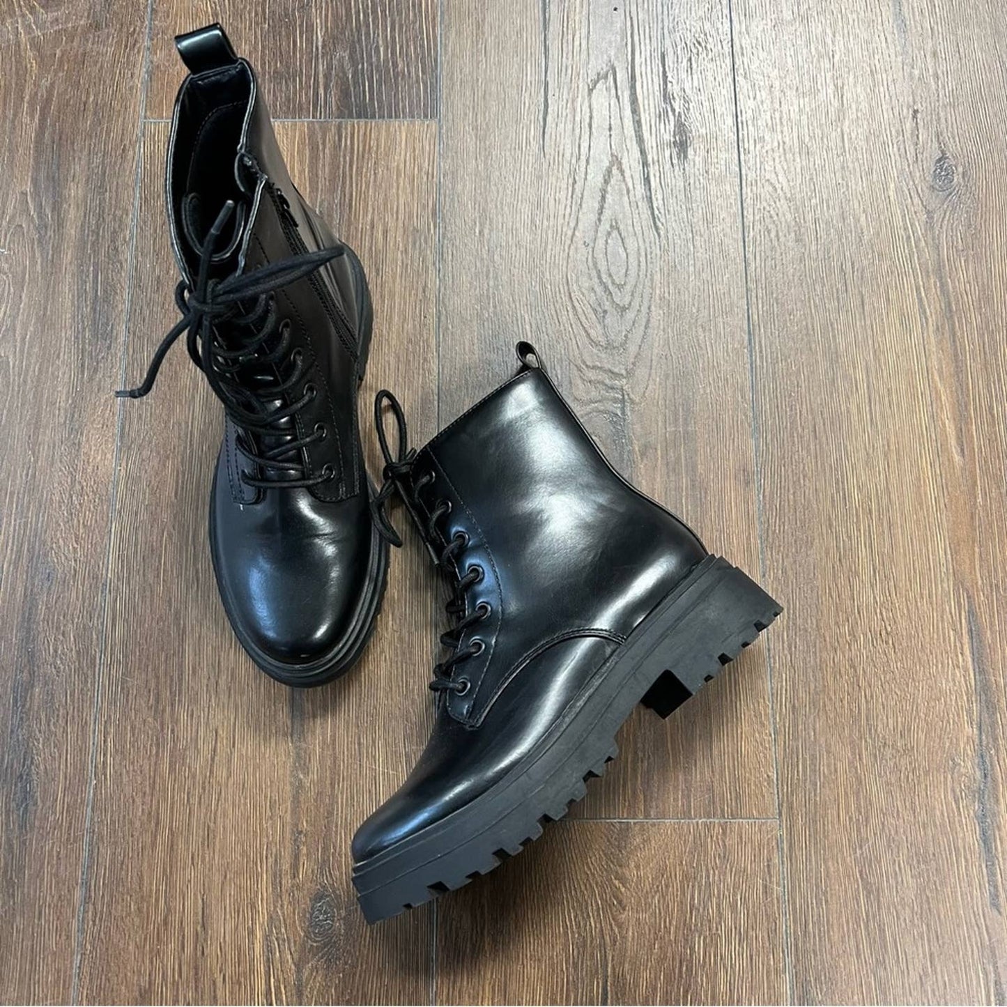 🆕 A New Day black combat boots SZ 6.5