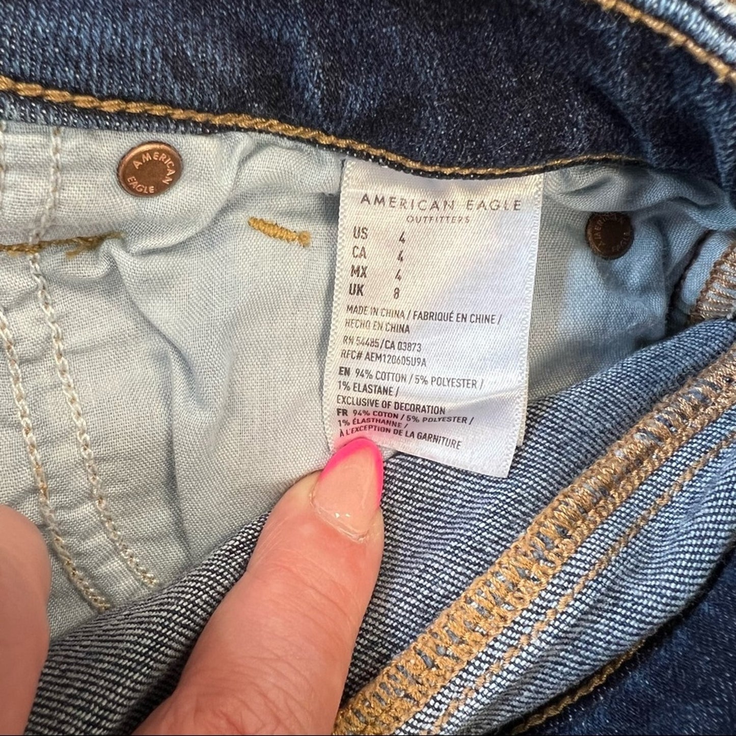 American Eagle high-rise festival midi SZ 4