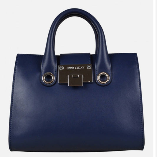 Jimmy choo large Riley crossbody tote bag in navy