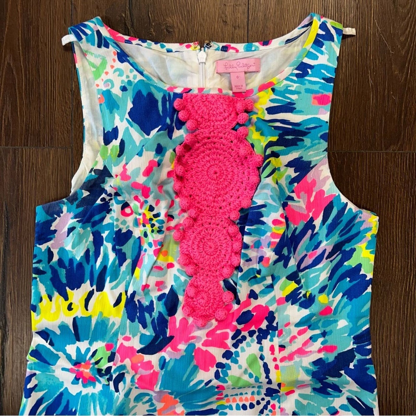 Lilly Pulitzer Adara Shift Dress Multi Colored Dive in SZ 0
