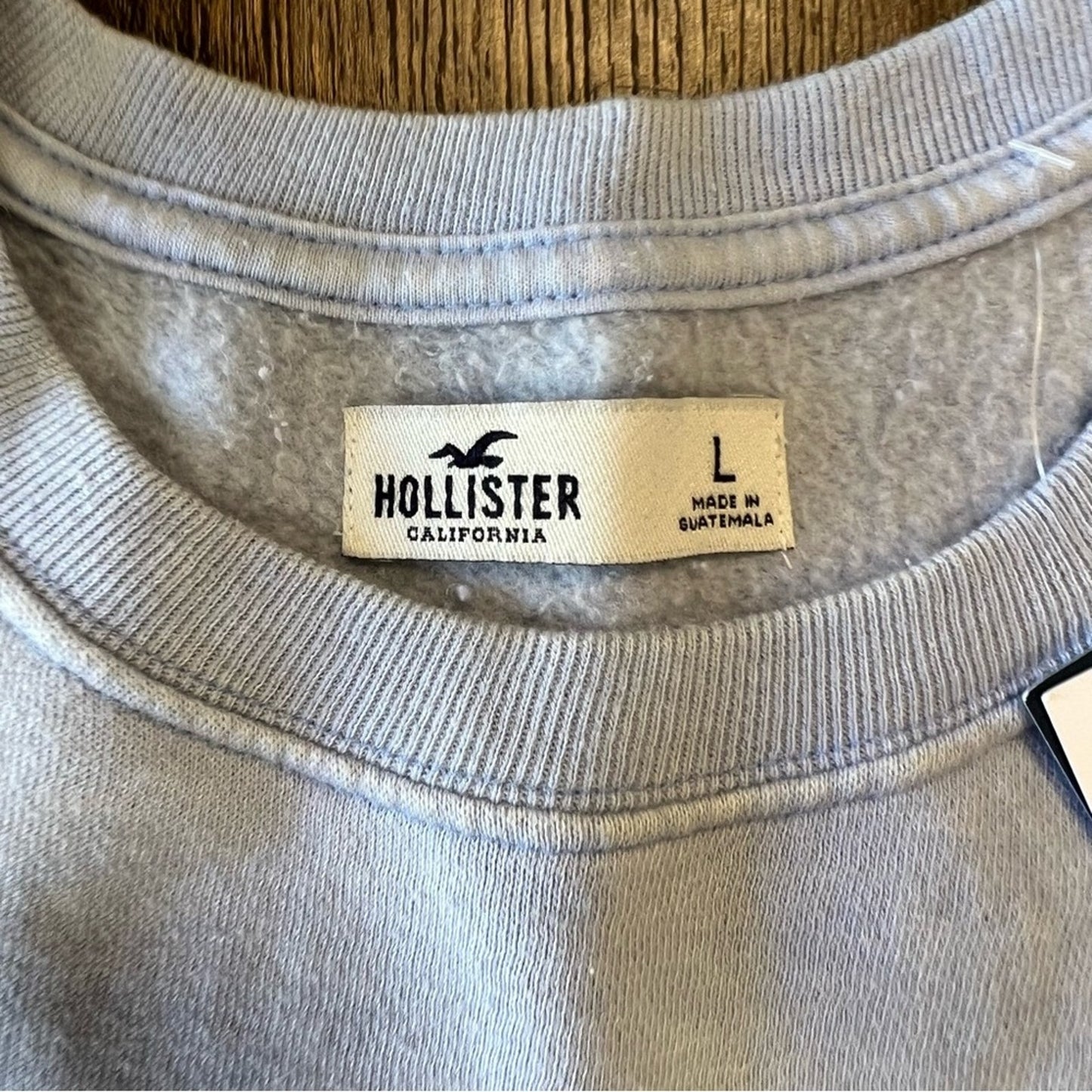 🆕 Hollister blue crew neck sweatshirt SZ LG