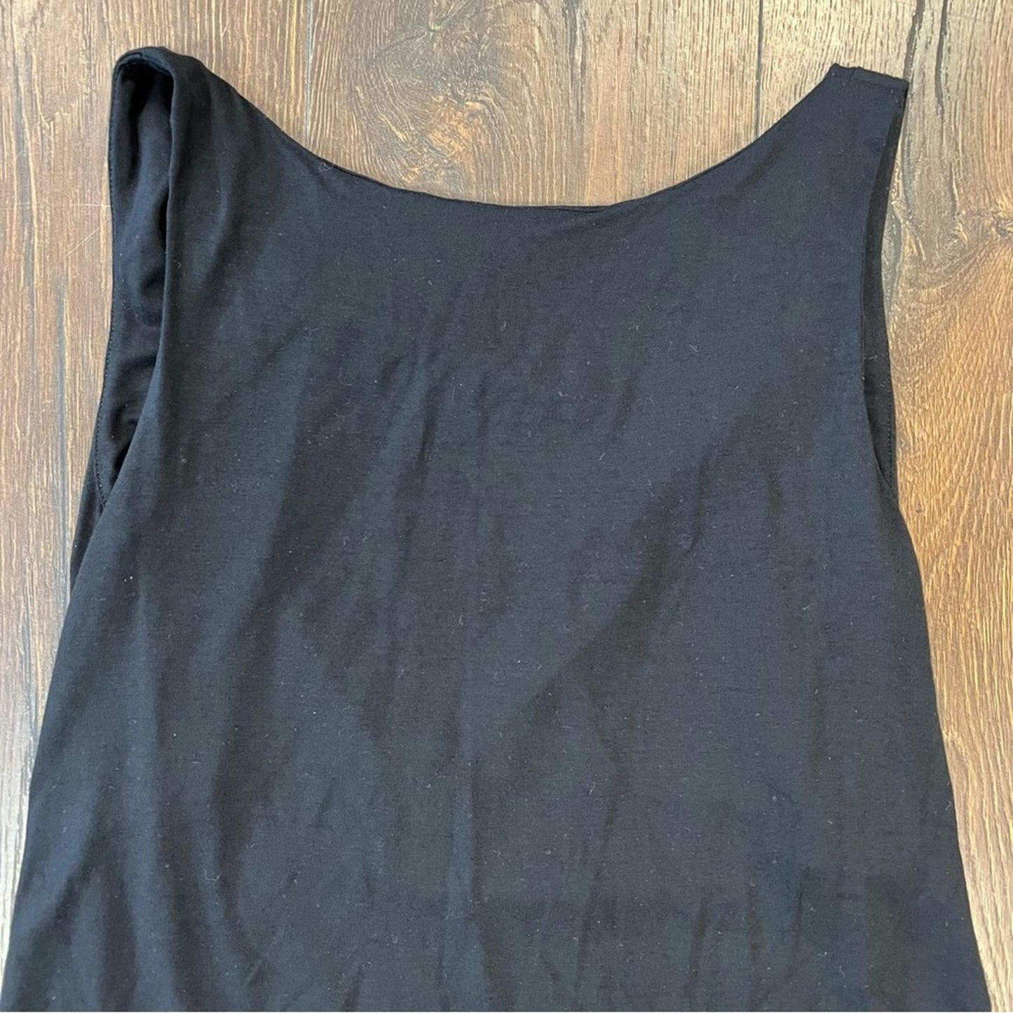 Eileen fisher black black scoop dress SZ XS