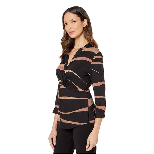 NIC+ZOE Abstract Animal Top Multi SZ SM