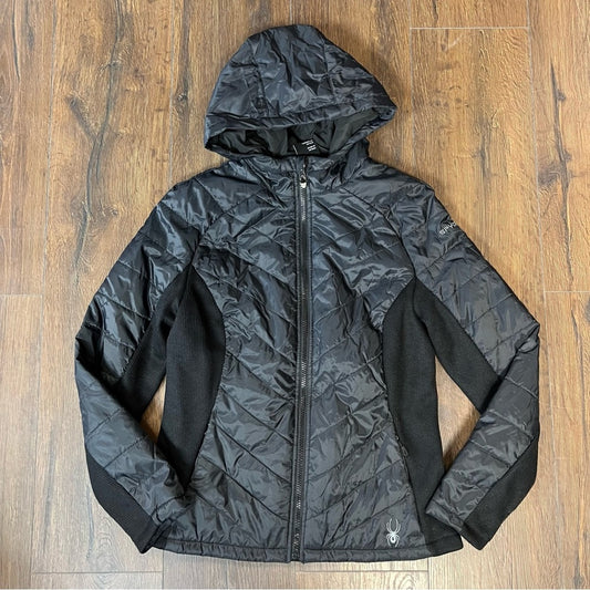 Spyder Full Zip Coat Black SZ SM