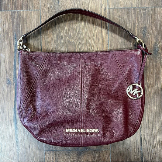 Michael Kors medium Bedford shoulder bag in wine