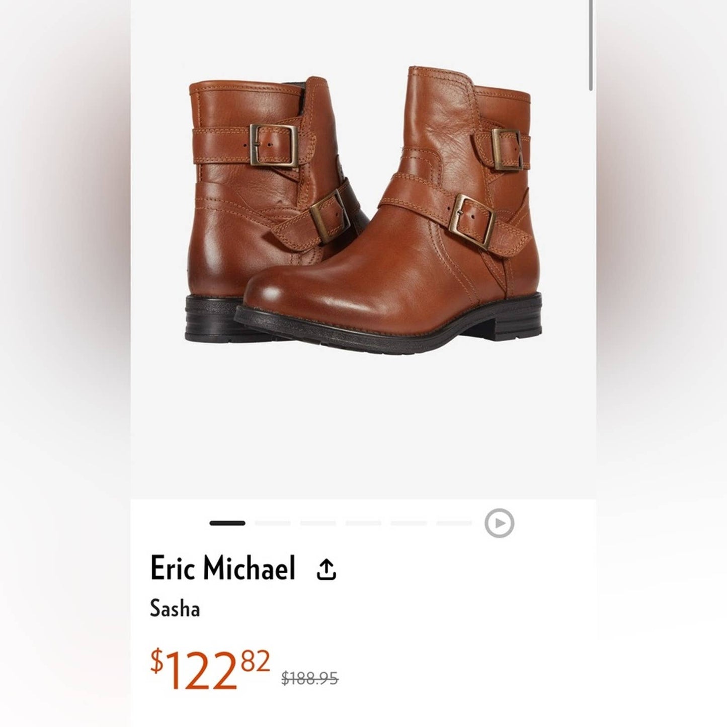Eric Michael Sasha ankle boots SZ 39/8.5