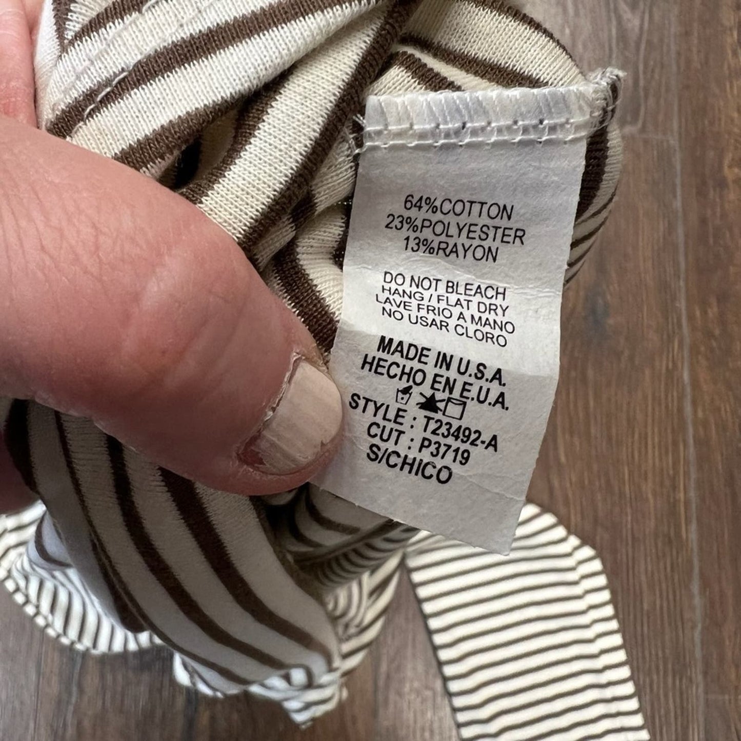 Betsey’s Boutique striped trim hoodie SZ SM