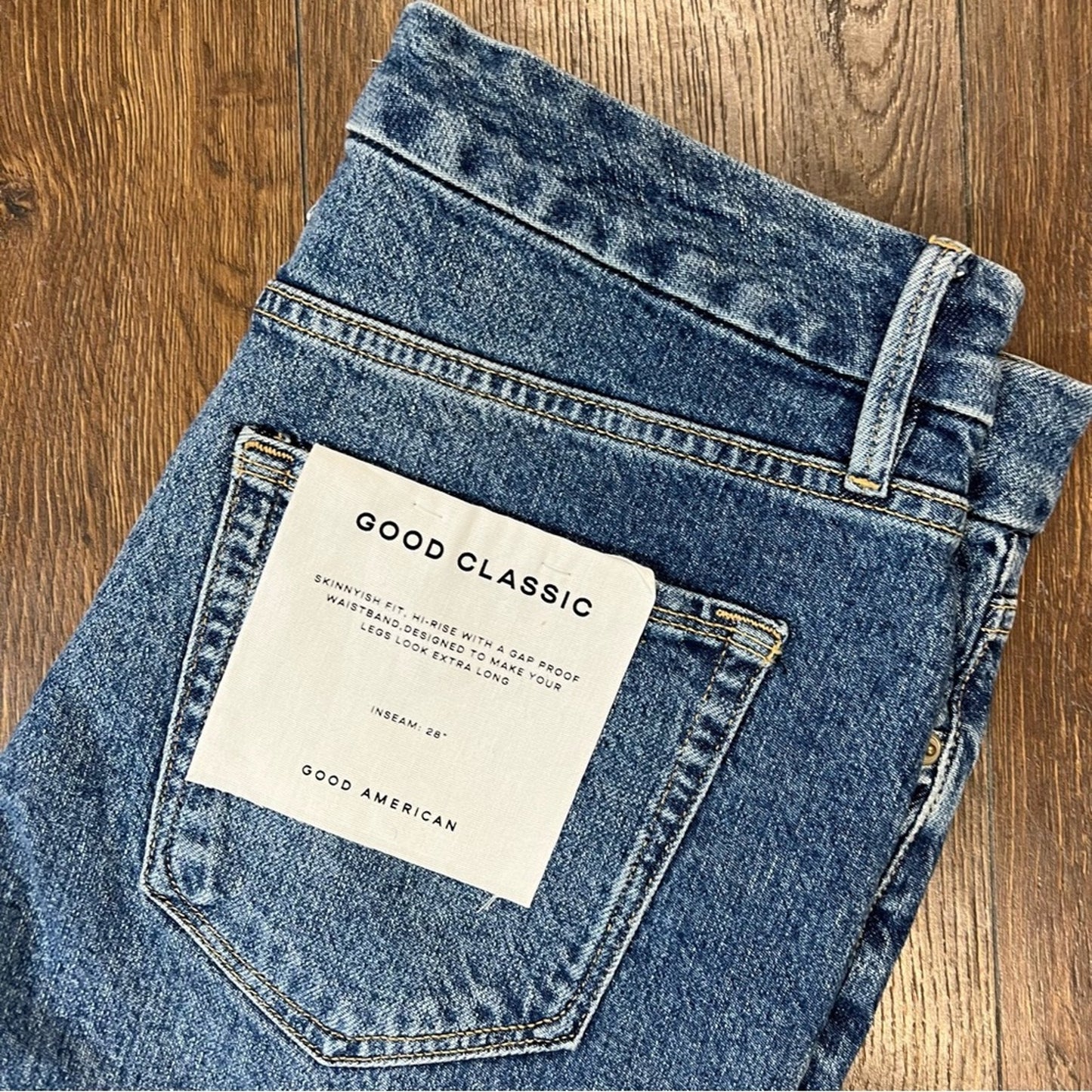 NEW Good American Good Classic Raw Hem SZ 14/32