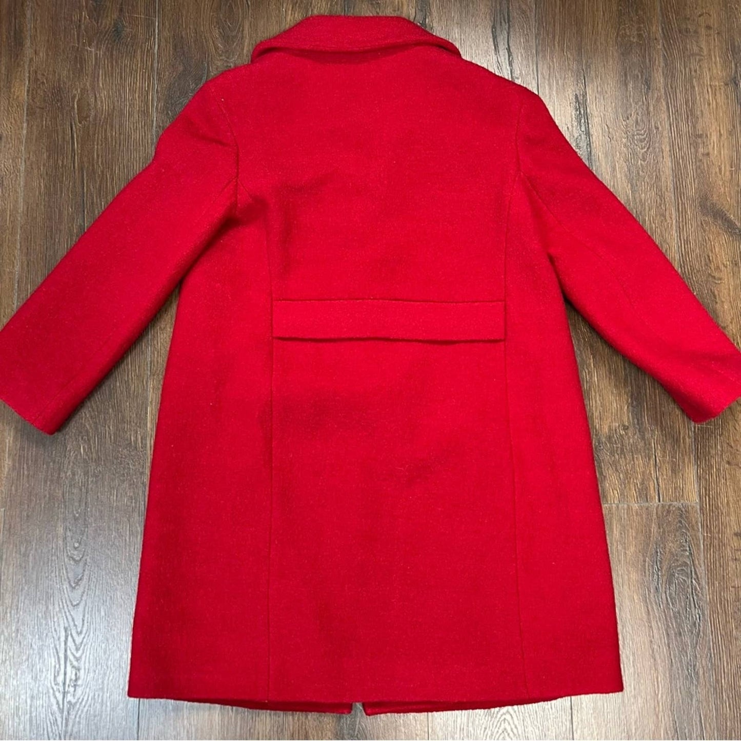 Kate spade ooh la la red Wool boucle poppy dress coat, fashion week 2017 SZ 4