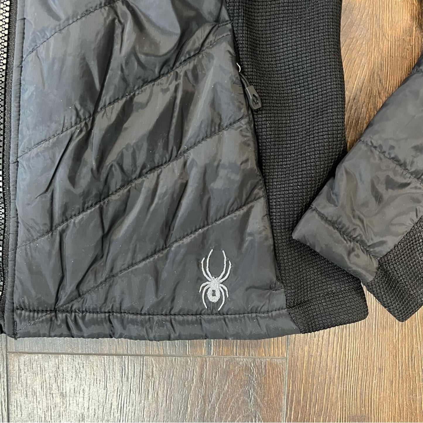 Spyder Full Zip Coat Black SZ SM