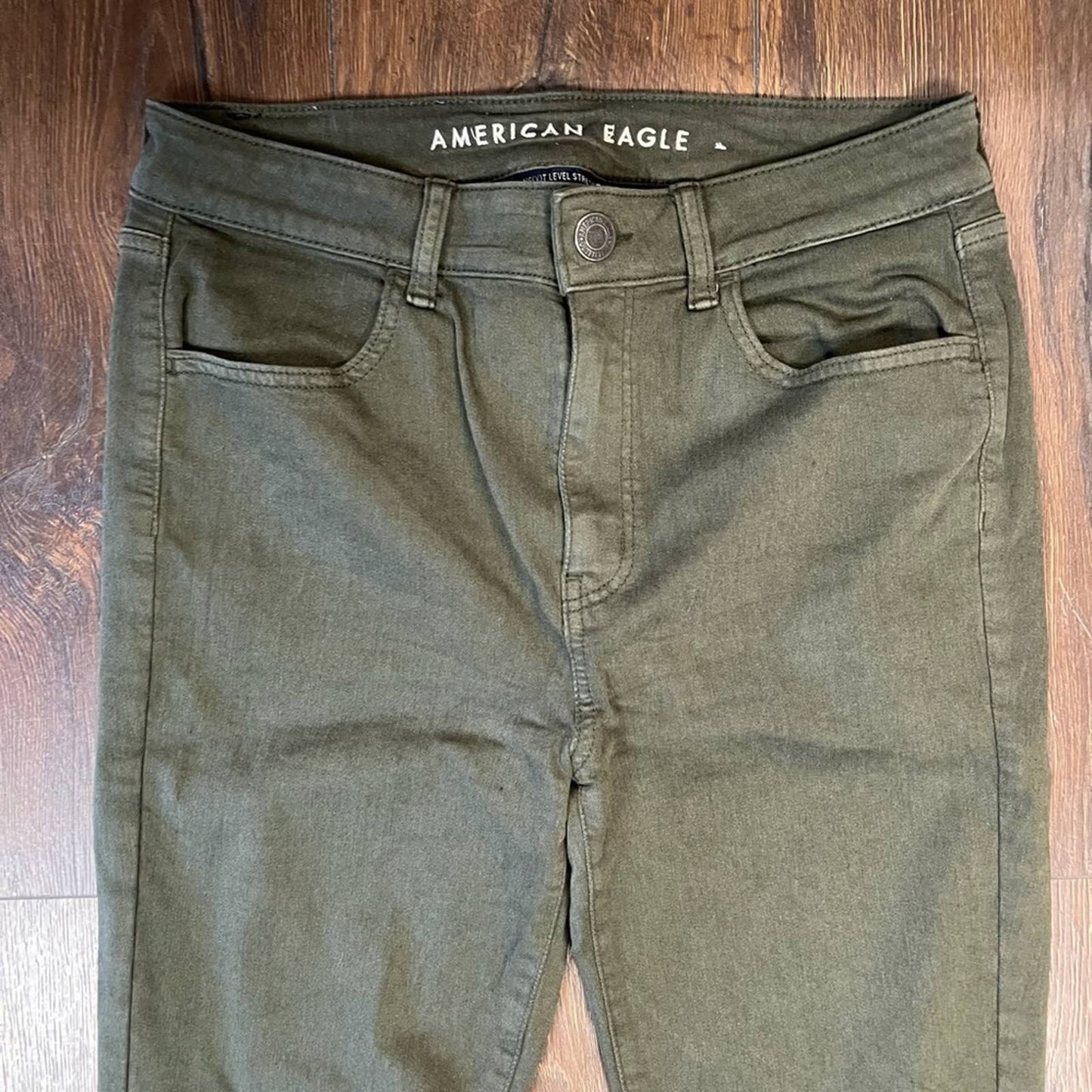 American Eagle Olive hi-rise jegging SZ 10