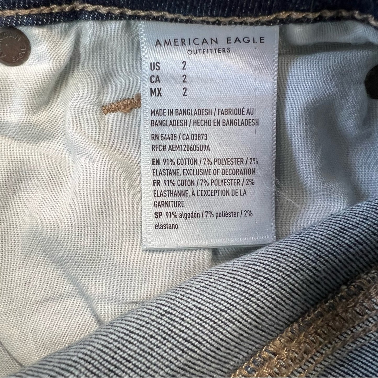 American Eagle high rise Shortie SZ 2
