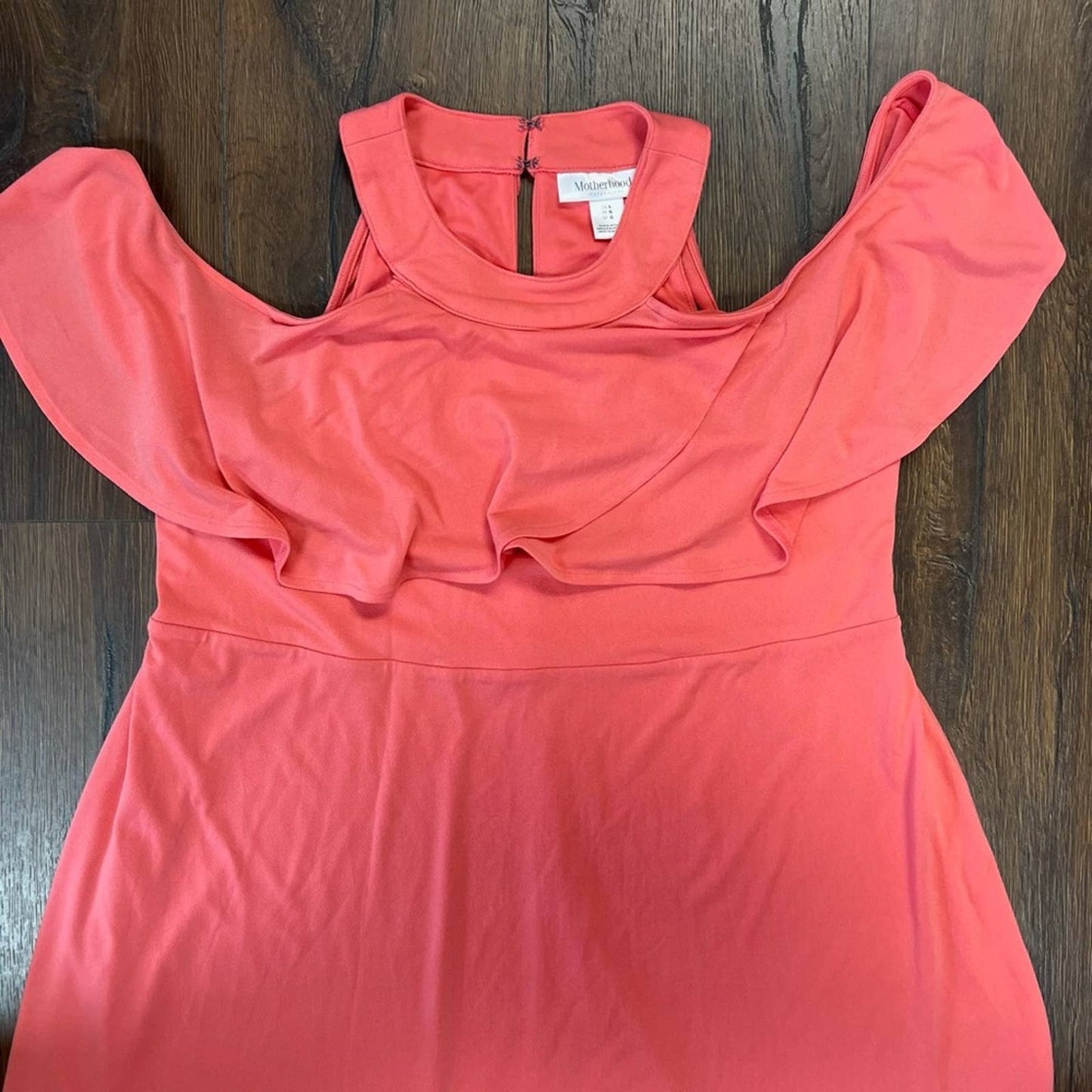 Motherhood maternity ruffle top dress SZ LG