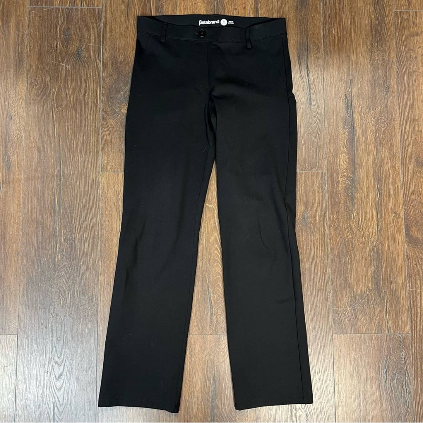 Betabrand Classic Dress Pant Yoga Pants | Straight SZ MED/PET