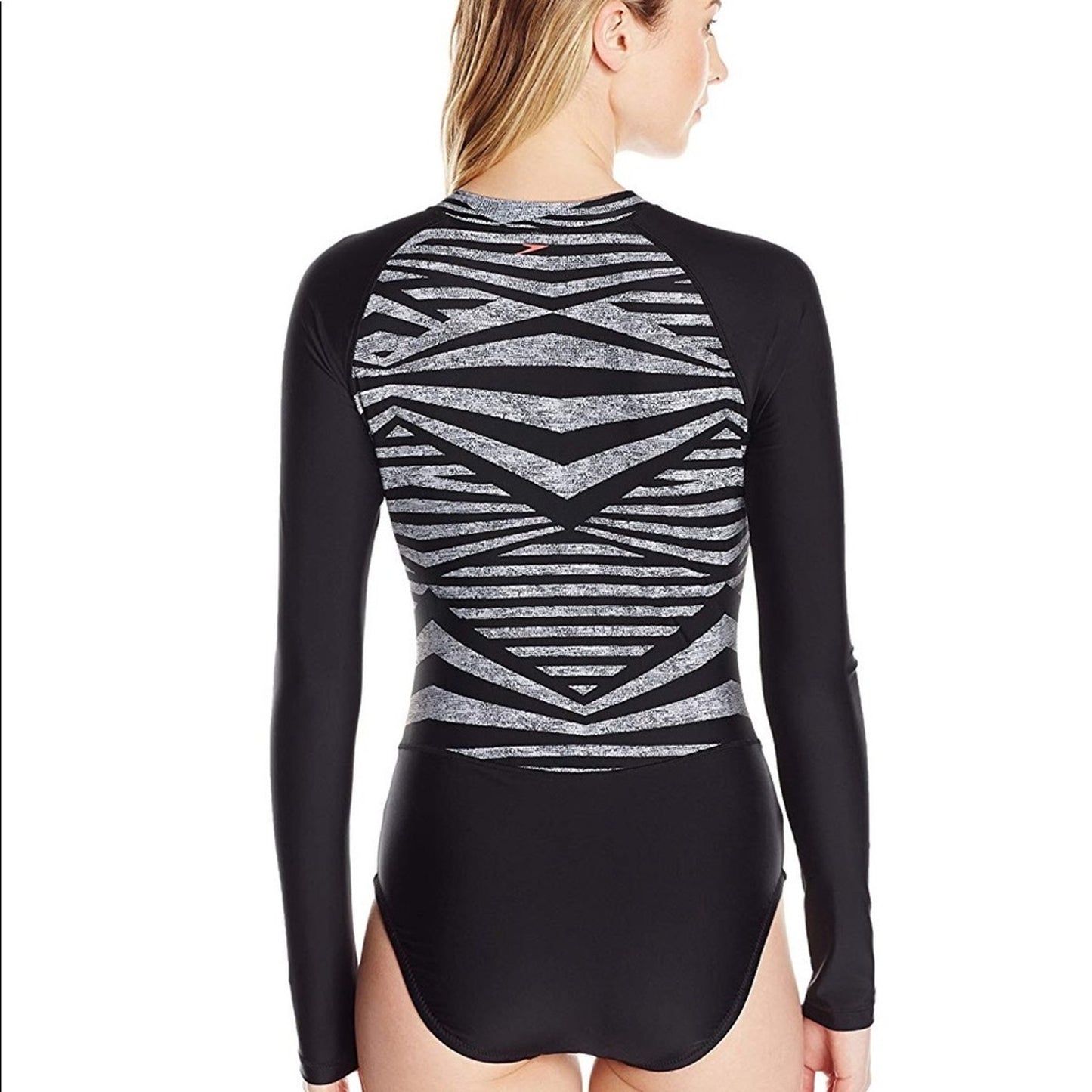 NWT speedo granatina one piece long sleeve swimsuit SZ LG