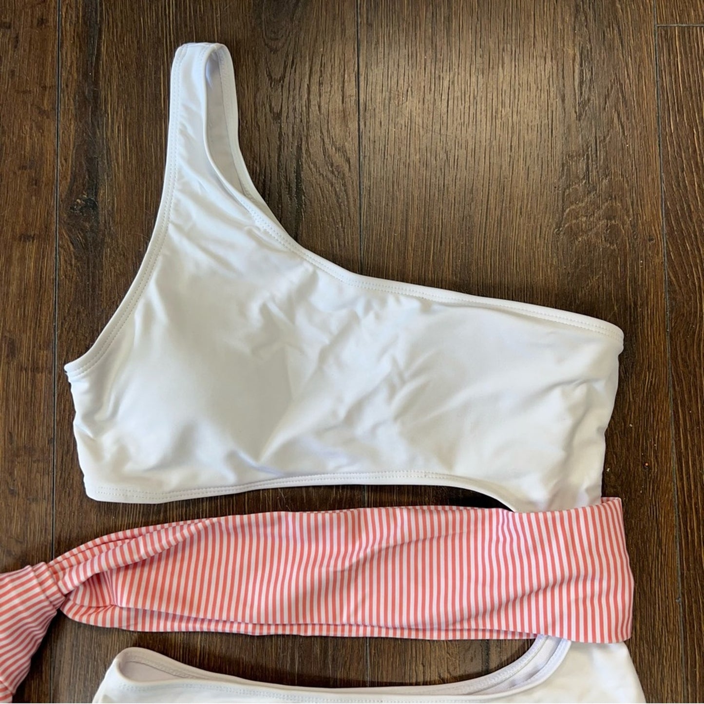 SHEIN one piece swimsuit with mid waist tie SZ SM