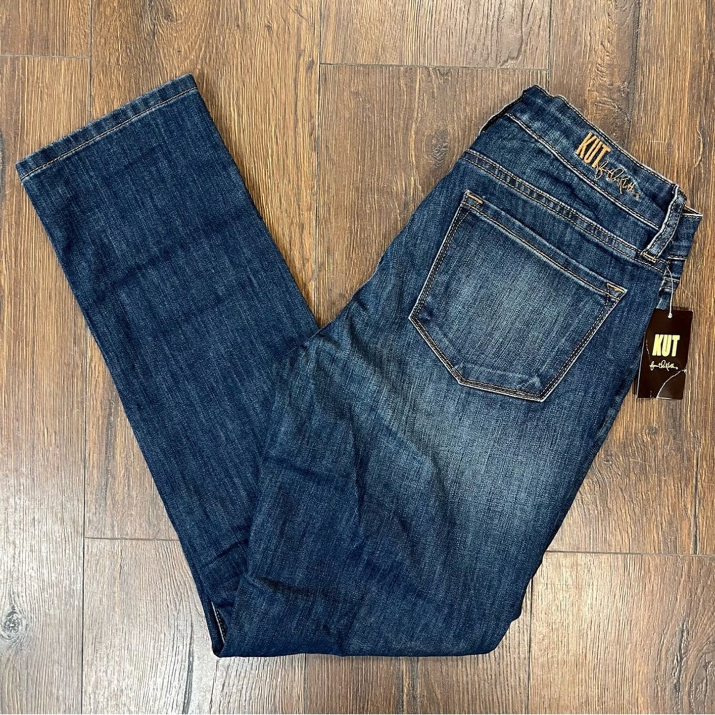🆕 Kut from the Kloth Catherine Boyfriend Cuffed Jeans SZ 2